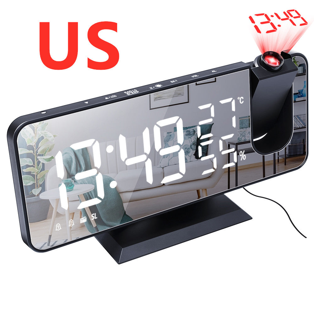 Seamless Morning<sup>TM</sup> - Projecting Mirror Alarm Clock