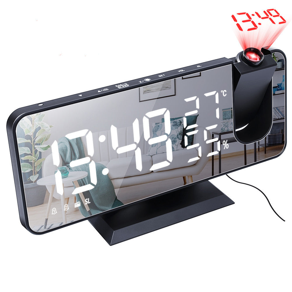 Seamless Morning<sup>TM</sup> - Projecting Mirror Alarm Clock